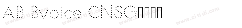 AB Bvoice CNSG字体转换